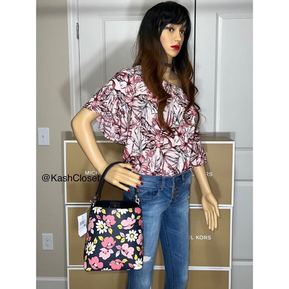 Kate Spade bucket bag & wallet set Small darcy flower printed bag - Picture 11 of 12